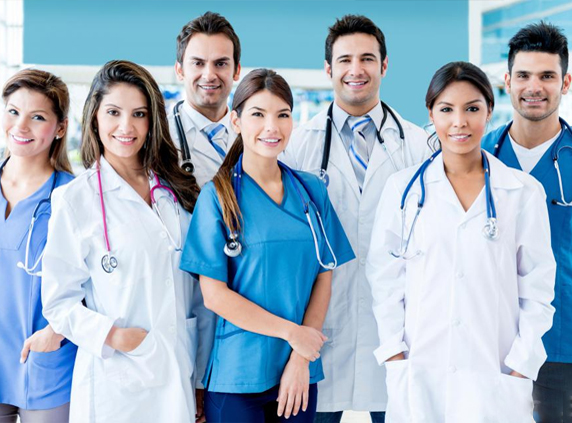 Doctor checking a patient