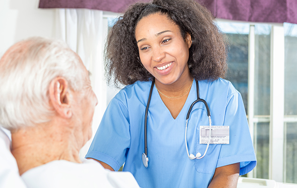 Doctor checking a patient