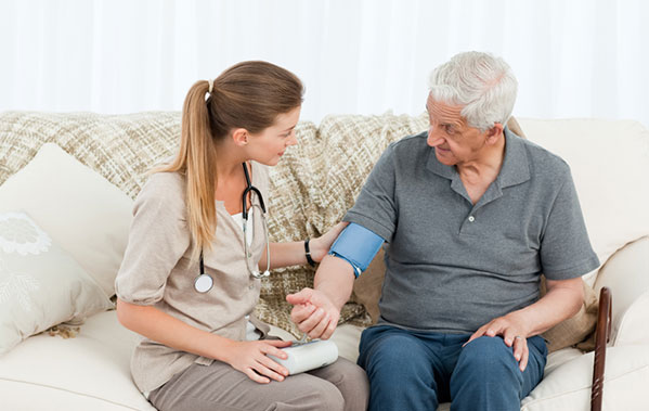 Checking a patient